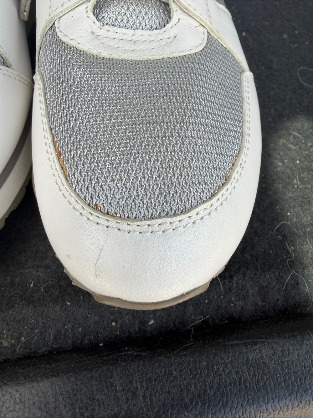 Micheal Kors White and Silver Lace-Up Sneakers - Picture 3 of 5